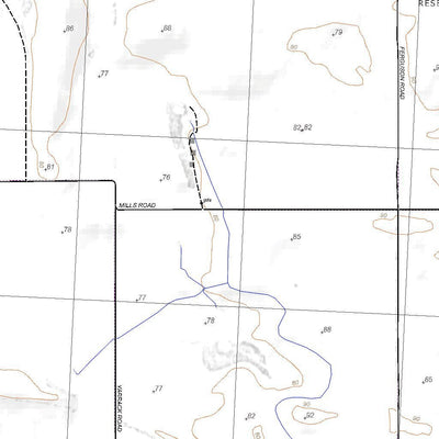 Getlost Map 7326-1 HOPETOUN Victoria Topographic Map V16b 1:25,000 Preview 2