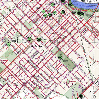Getlost Map 7329-4 MILDURA WEST Victoria Topographic Map V16b 1:25,000 Preview 3
