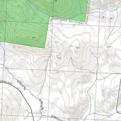 Getlost Map 7323-2 THACKERAY Victoria Topographic Map V16b 1:25,000 Preview 2