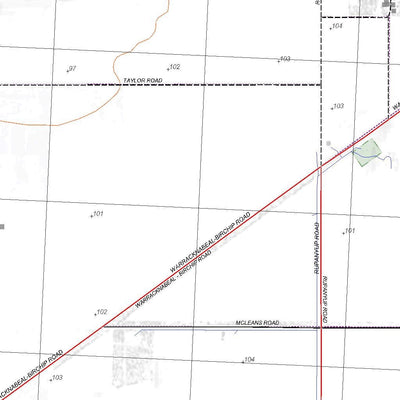 Getlost Map 7425-4 HOMECROFT Victoria Topographic Map V16b 1:25,000 Preview 2