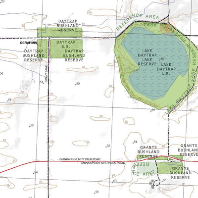 Getlost Map 7427-1 MANANGATANG Victoria Topographic Map V16b 1:25,000 Preview 3