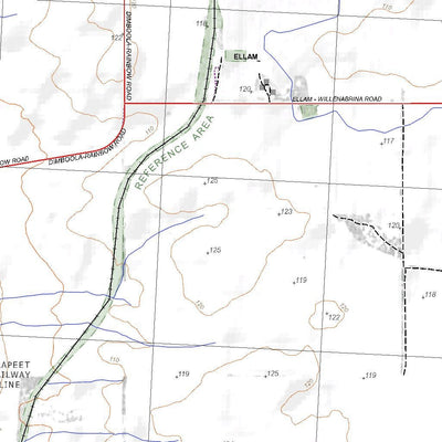 Getlost Map 7325-4 WILLENABRINA Victoria Topographic Map V16b 1:25,000 Preview 3