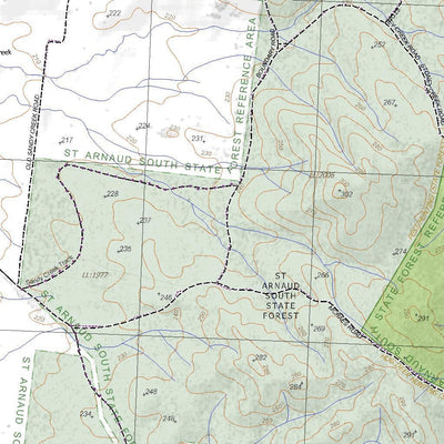 Getlost Map 7524-4 SWANWATER Victoria Topographic Map V16b 1:25,000 Preview 3