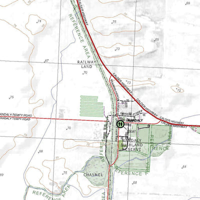 Getlost Map 7427-3 NANDALY Victoria Topographic Map V16b 1:25,000 Preview 3