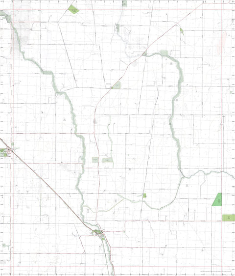 Getlost Map 7526-4 CULGOA Victoria Topographic Map V16b 1:25,000 Preview 1