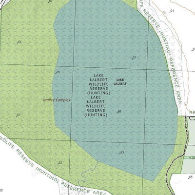 Getlost Map 7526-1 LALBERT Victoria Topographic Map V16b 1:25,000 Preview 3