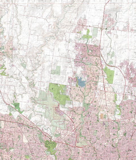 Getlost Map 7822-1 BROADMEADOWS Victoria Topographic Map V16b 1:25,000 Preview 1