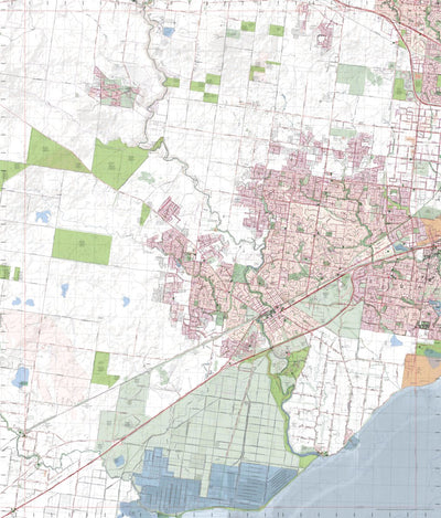 Getlost Map 7822-3 WERRIBEE Victoria Topographic Map V16b 1:25,000 Preview 1