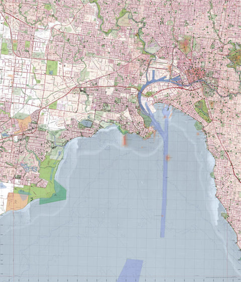 Getlost Map 7822-2 MELBOURNE Victoria Topographic Map V16b 1:25,000 Preview 1