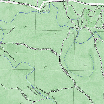 Getlost Map 7926-3 YIELIMA Victoria Topographic Map V16b 1:25,000 Preview 3