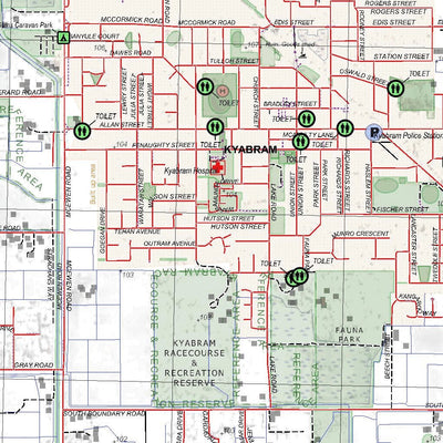 Getlost Map 7925-3 KYABRAM Victoria Topographic Map V16b 1:25,000 Preview 3