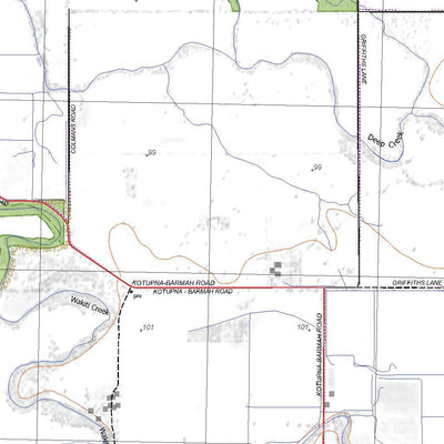 Getlost Map 7925-4 NATHALIA Victoria Topographic Map V16b 1:25,000 Preview 2