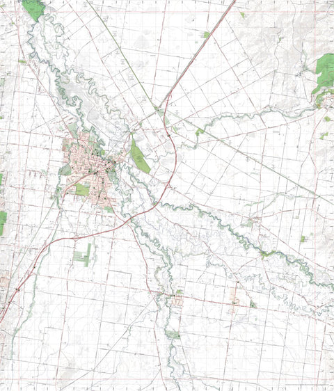 Getlost Map 8125-2 WANGARATTA Victoria Topographic Map V16b 1:25,000 Preview 1