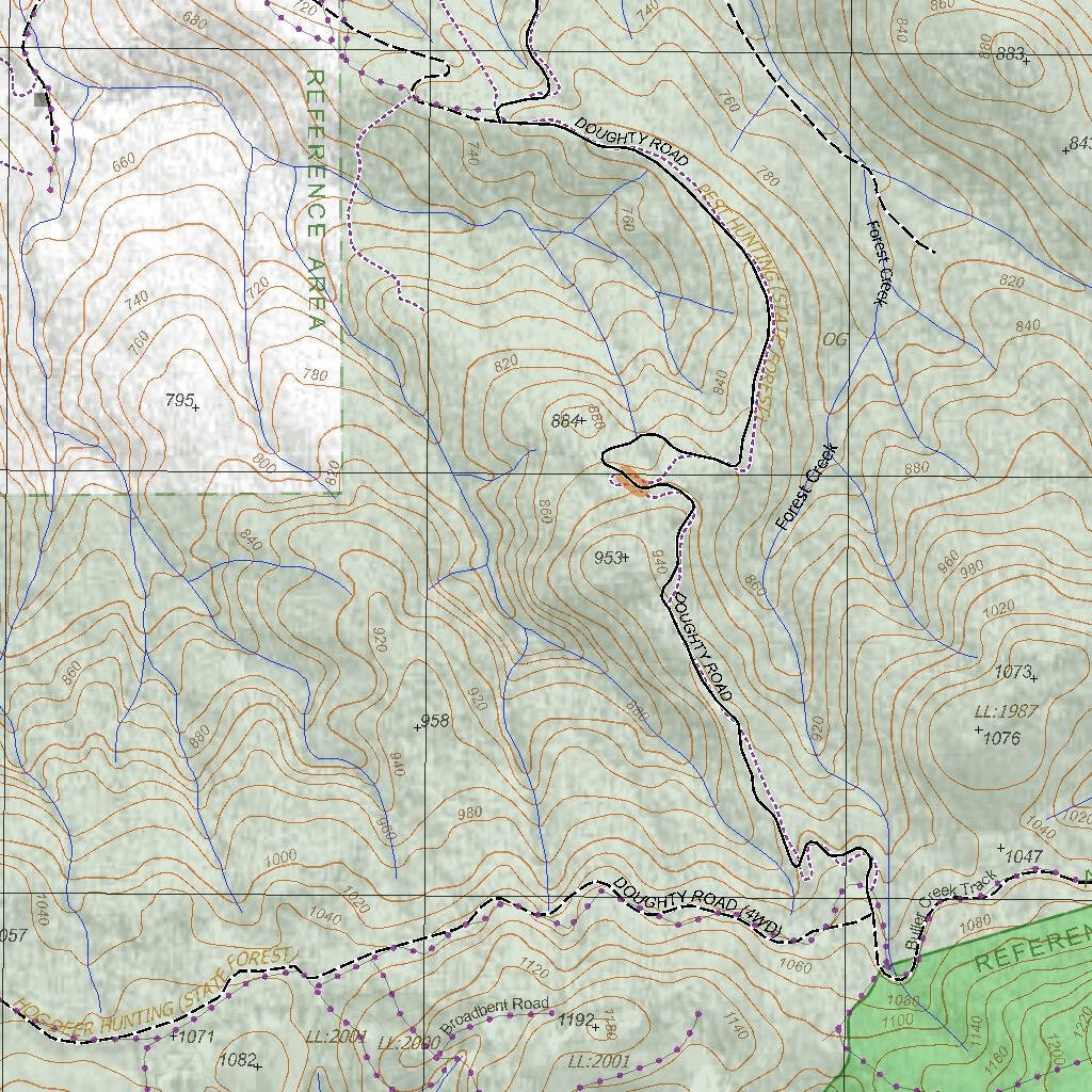 Getlost Map 8123-1 BULLER Victoria Topographic Map V16b 1:25,000 by ...