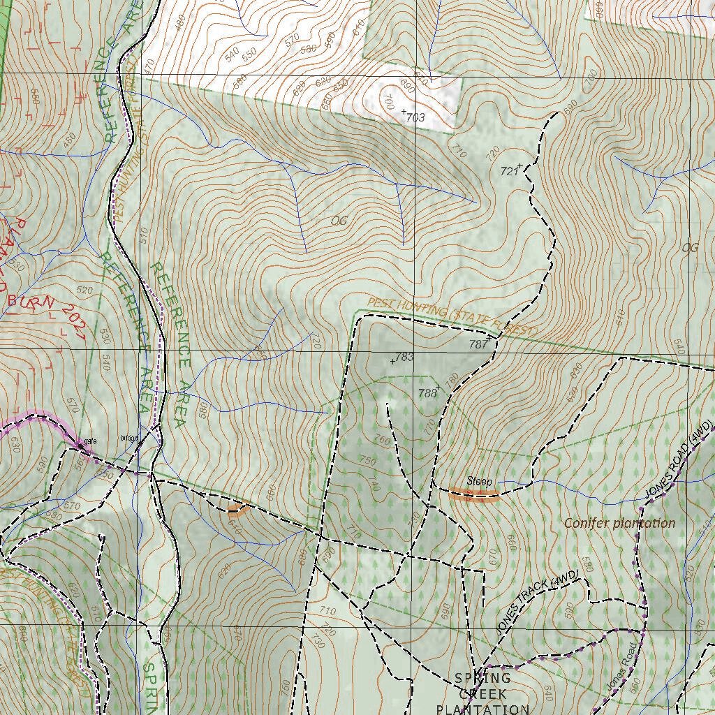 Getlost Map 8124-3 SAMARIA Victoria Topographic Map V16b 1:25,000 by ...