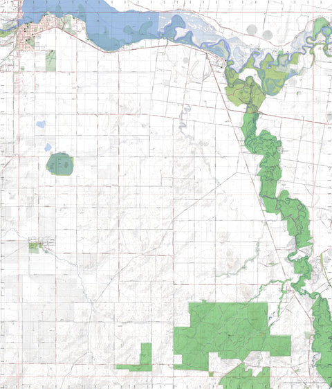 Getlost Map 8125-4 YARRAWONGA Victoria Topographic Map V16b 1:25,000 Preview 1