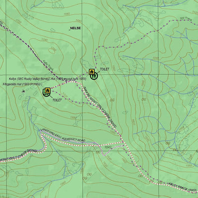 Getlost Map 8324-2 FALLS CREEK Victoria Topographic Map V16b 1:25,000 Preview 2