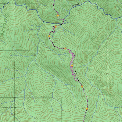 Getlost Map 8324-2 FALLS CREEK Victoria Topographic Map V16b 1:25,000 Preview 3