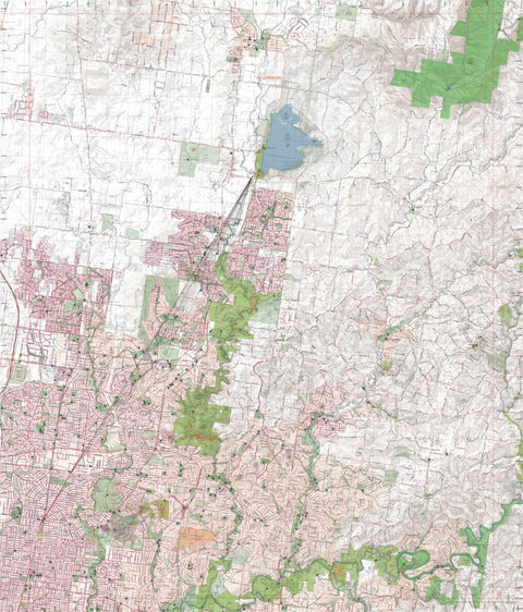 Getlost Map 7922-4 YAN YEAN Victoria Topographic Map V16b 1:25,000 Preview 1