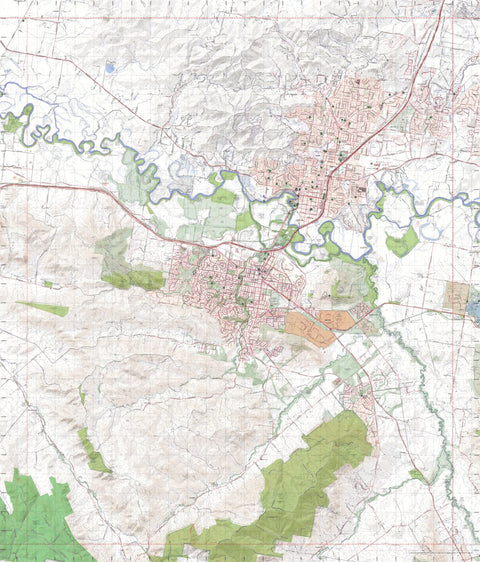 Getlost Map 8225-1 ALBURY Victoria Topographic Map V16b 1:25,000 Preview 1