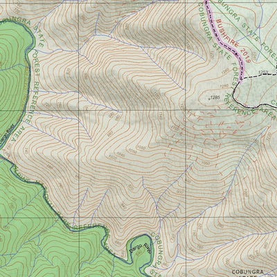 Getlost Map 8323-1 COBUNGRA Victoria Topographic Map V16b 1:25,000 Preview 3