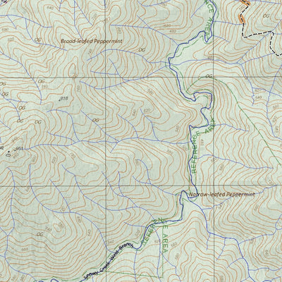 Getlost Map 8324-1 MITTA MITTA Victoria Topographic Map V16b 1:25,000 Preview 2