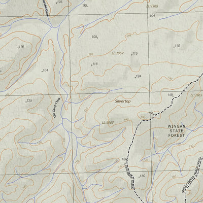 Getlost Map 8722-1 DRUMMER Victoria Topographic Map V16b 1:25,000 Preview 2