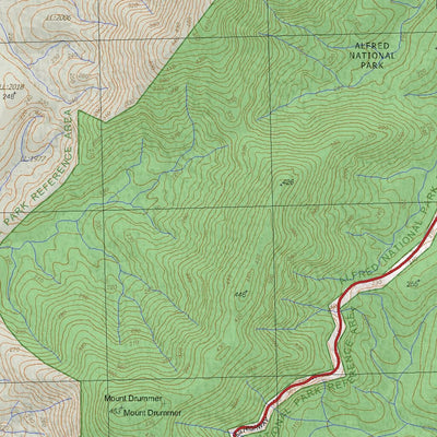 Getlost Map 8722-1 DRUMMER Victoria Topographic Map V16b 1:25,000 Preview 3