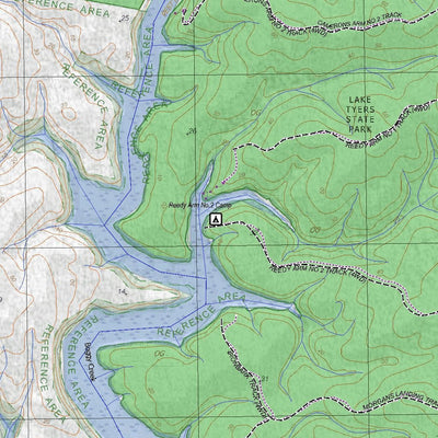 Getlost Map 8522-3 TYERS Victoria Topographic Map V16b 1:25,000 Preview 3