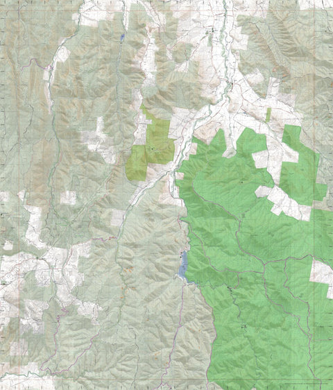 Getlost Map 8124-2 WHITFIELD Victoria Topographic Map V16b 1:25,000 Preview 1