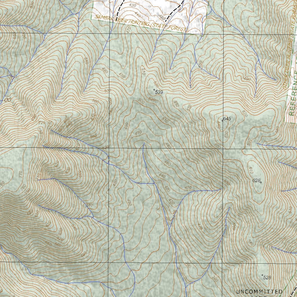 Getlost Map 8124-2 WHITFIELD Victoria Topographic Map V16b 1:25,000 by ...