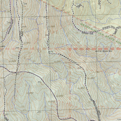 Getlost Map 8823-3 GENOA Victoria Topographic Map V16b 1:25,000 Preview 2