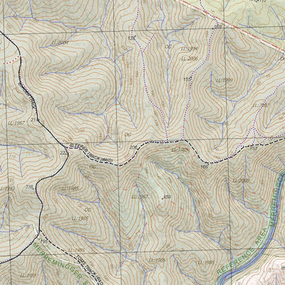 Getlost Map 8823-3 GENOA Victoria Topographic Map V16b 1:25,000 Preview 3