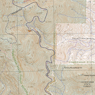 Getlost Map 8623-2 ELLERY Victoria Topographic Map V16b 1:25,000 Preview 2