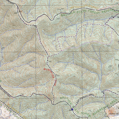 Getlost Map 8422-1 BRUTHEN Victoria Topographic Map V16b 1:25,000 Preview 3