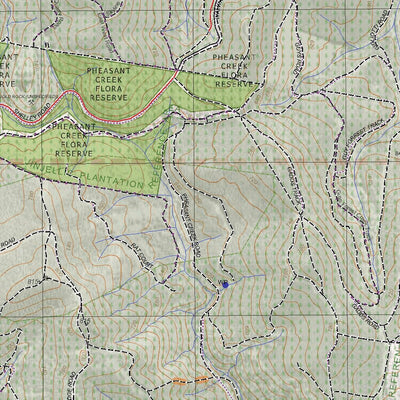 Getlost Map 8425-4 SHELLEY Victoria Topographic Map V16b 1:25,000 Preview 2