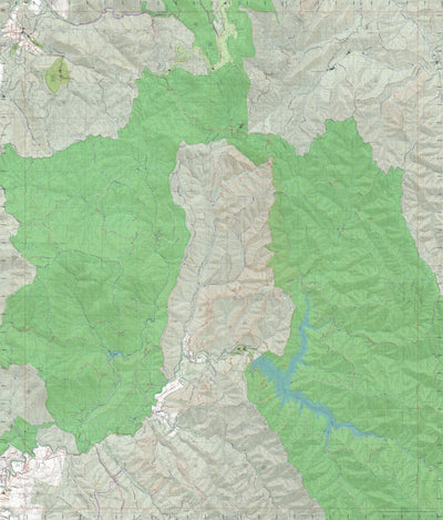 Getlost Map 85422-1 MCMAHONS CREEK Victoria Topographic Map V16b 1:25,000 Preview 1