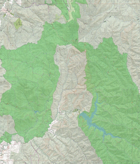 Getlost Map 85422-1 MCMAHONS CREEK Victoria Topographic Map V16b 1:25,000 Preview 1