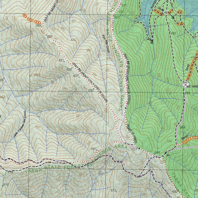 Getlost Map 85422-1 MCMAHONS CREEK Victoria Topographic Map V16b 1:25,000 Preview 3