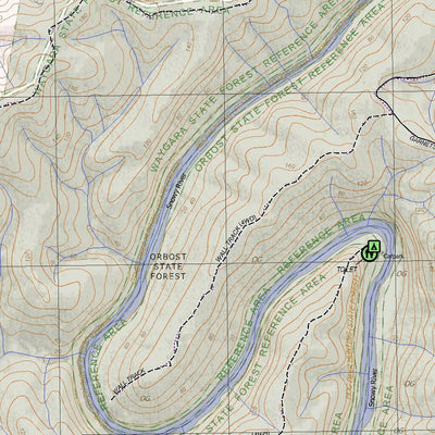 Getlost Map 8522-1 ORBOST Victoria Topographic Map V16b 1:25,000 Preview 3