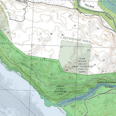 Getlost Map 75254-2 AIRE Victoria Topographic Map V16b 1:25,000 Preview 3