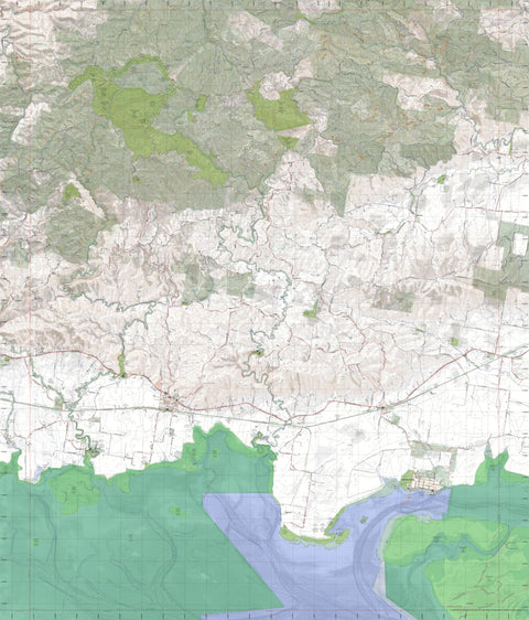 Getlost Map 81254-1 TOORA Victoria Topographic Map V16b 1:25,000 Preview 1