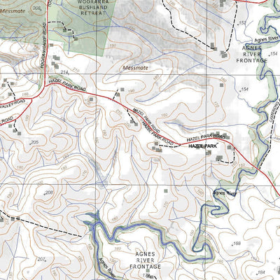 Getlost Map 81254-1 TOORA Victoria Topographic Map V16b 1:25,000 Preview 2