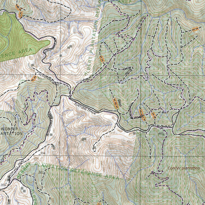 Getlost Map 81254-1 TOORA Victoria Topographic Map V16b 1:25,000 Preview 3