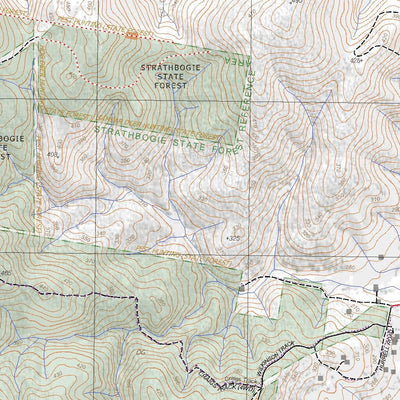 Getlost Map 85424-1 BENALLA Victoria Topographic Map V16b 1:25,000 Preview 3