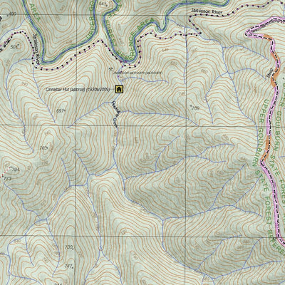 Getlost Map 8123-2 SKENE Victoria Topographic Map V16b 1:25,000 Preview 3