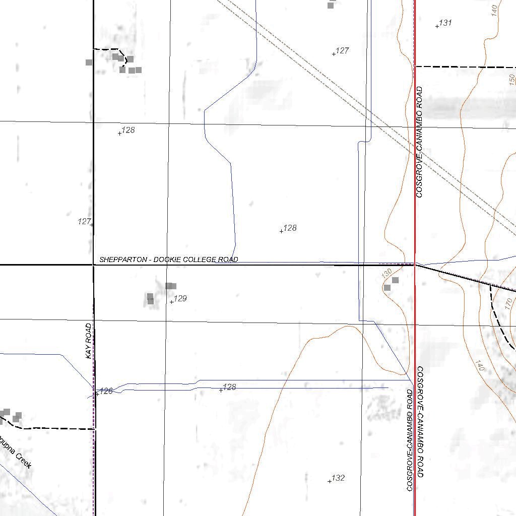 Getlost Map 85425-3 DOOKIE Victoria Topographic Map V16b 1:25,000 by ...
