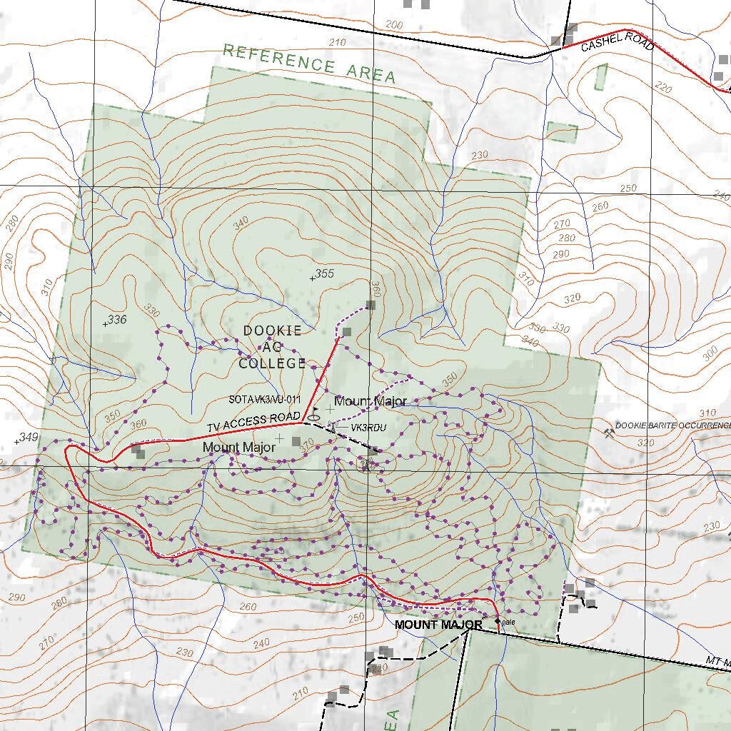 Dookie Map Getlost Map 85425-3 DOOKIE Victoria Topographic Map V16b 1:25,000 by ...