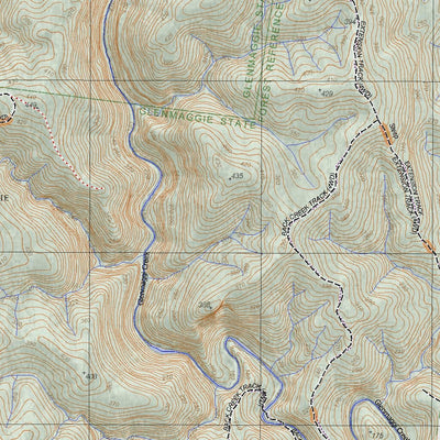 Getlost Map 8222-3 SEATON Victoria Topographic Map V16b 1:25,000 Preview 3