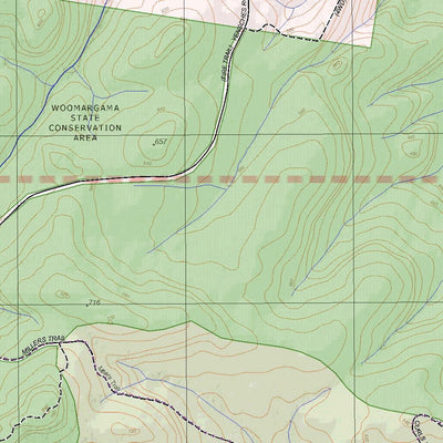 Getlost Map 8426-3 JINGELLIC Victoria Topographic Map V16b 1:25,000 Preview 2